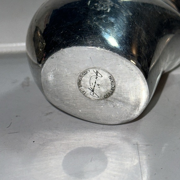 Lot of 3, Vintage Leo Schimanszky Chrome Modernist Hamster, Bunny and Koi? - Picture 11 of 15